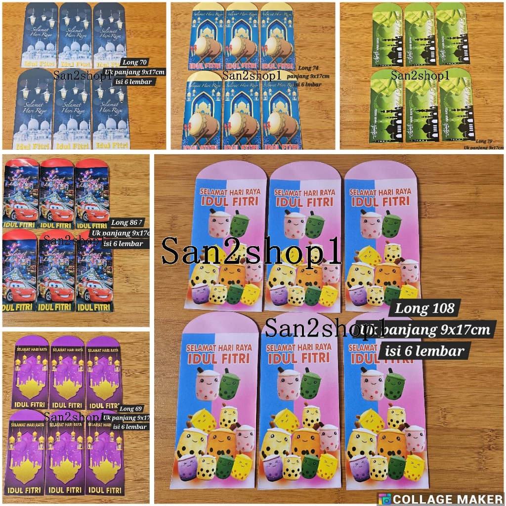 

AMPLOP LEBARAN PANJANG/ANGPAO LEBARAN PANJANG HARI RAYA IDUL FITRI ISI 6 LEMBAR (LNG isi 6)