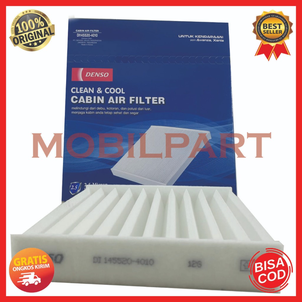 FILTER AC AVANZA NEW 2012 SAMPAI 2015 DENSO ORIGINAL FILTER KABIN AVANZA NEW CABIN AIR FILTER AVANZA