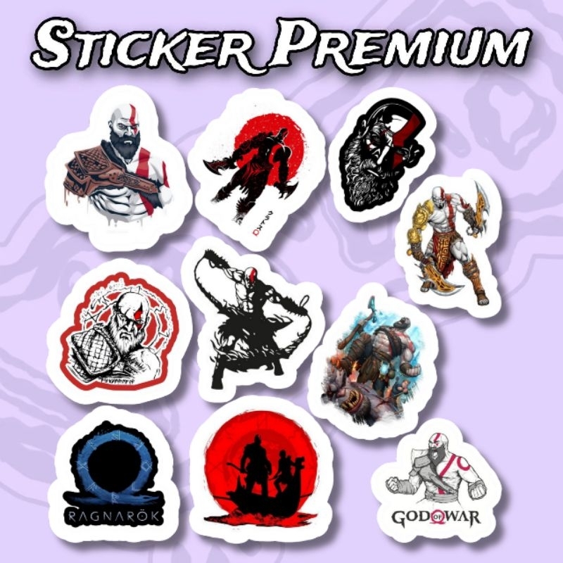 

Sticker God of War Pack 10pcs Premium Waterproof