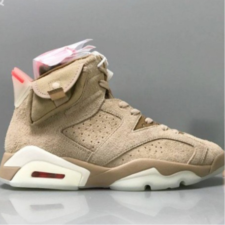 Travis Scott Air Jordan 6 Retro British Khaki Original Unauthorized