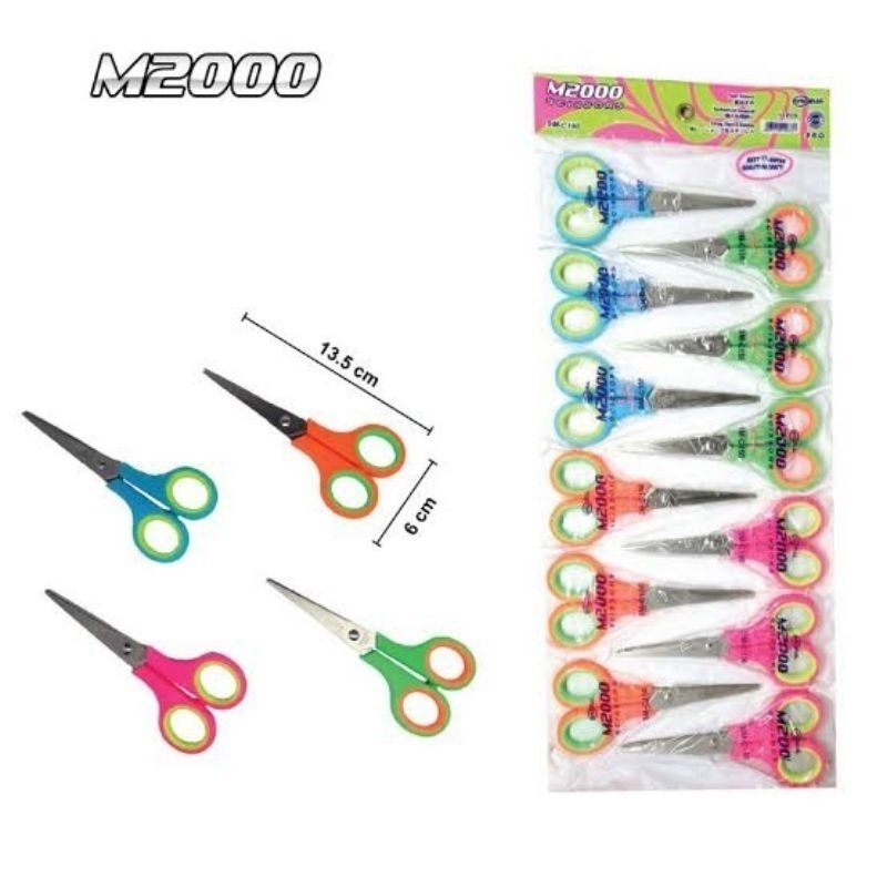 

[1 Pcs ] Gunting warna warni panjang 12cm stainless steel tajam murah meriah
