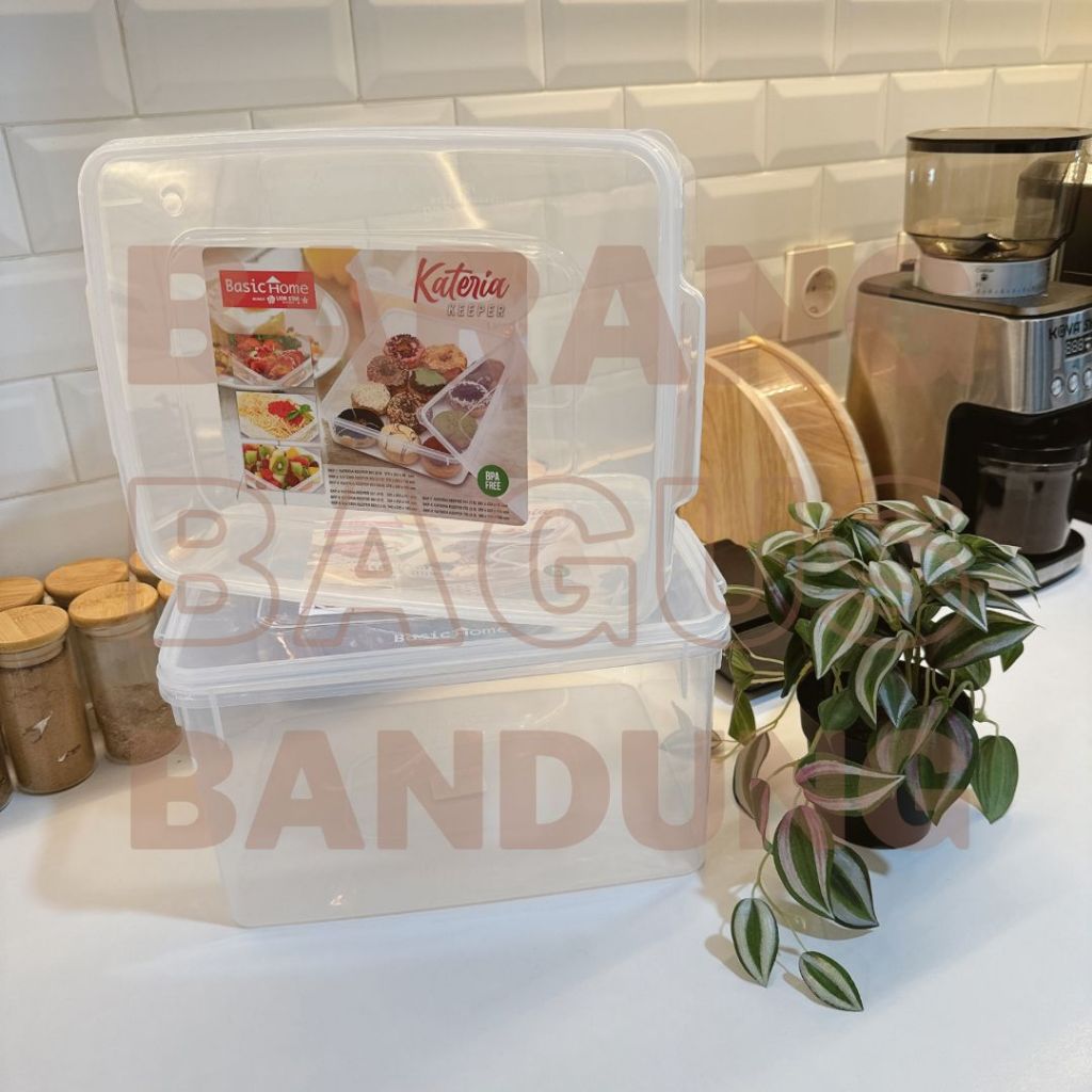 Lion Star Kateria 8L Wadah Container/Kontainer Box Plastik Bening Organizer Mainan Anak, Dapur, Laci