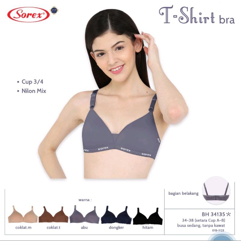 Tshirt Bra BH Tanpa Kawat Sorex 34135