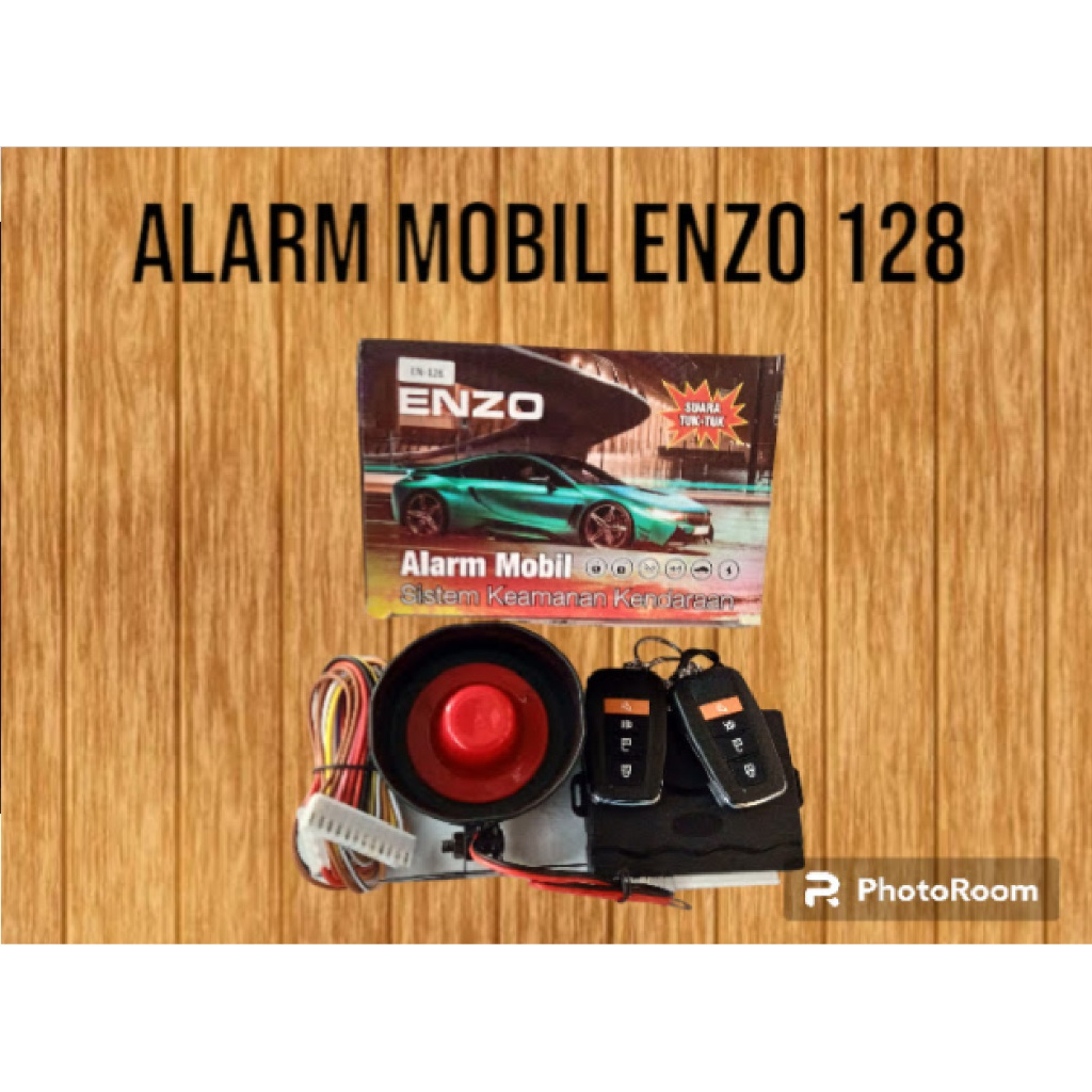 Alarm mobil Enzo 128 universal/ alarm pengaman mobil/ alarm bunyi tuk tuk/ alarm remote mobil