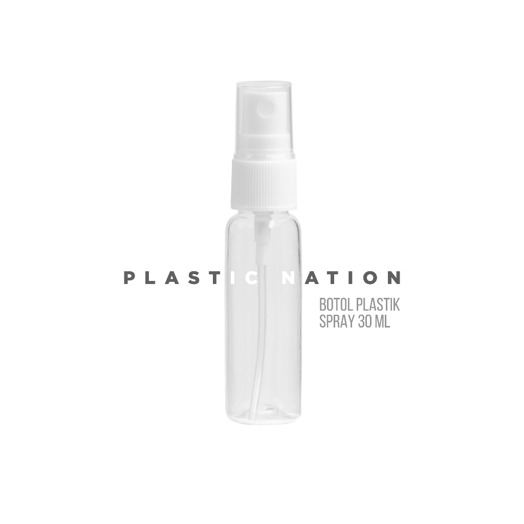 Botol Plastik Spray 30 ml [Bening] / Botol Spray Kecil Praktis Berkualitas untuk Traveling