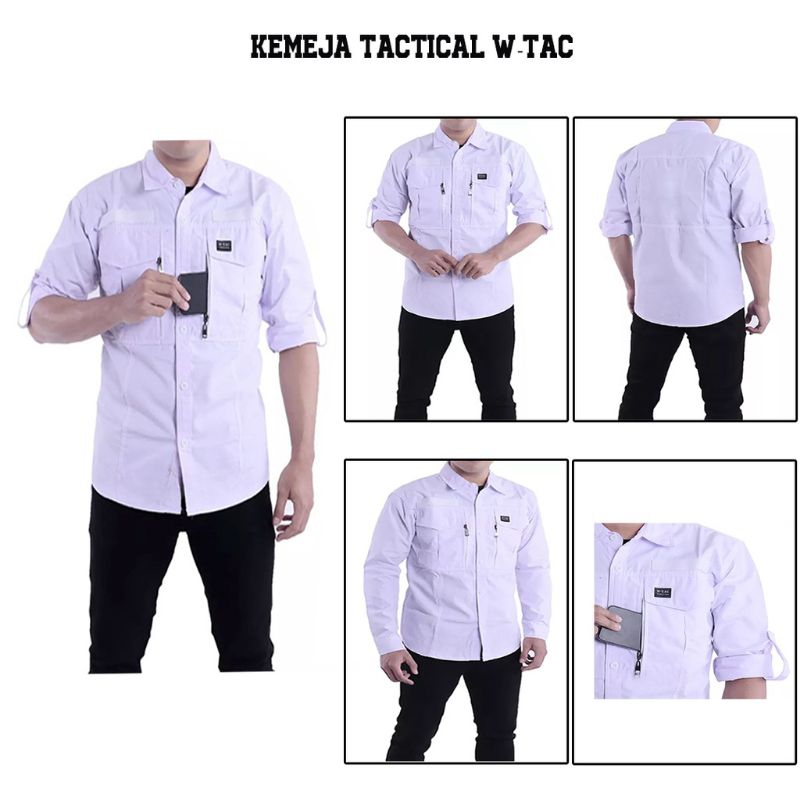 KEMEJA W TAC , KEMEJA Reskrim/ lapangan bhn American drill
