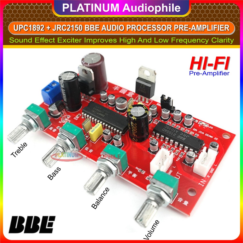 Modul BBE Audio Processor JRC 2150 UPC 1892 Tone Preamp Sound Effect Treble Bass BBE-03