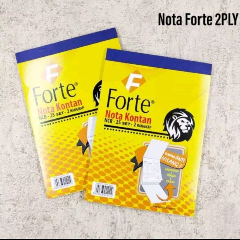 

Nota Kontan Forte NCR-25 set 2Rangkap