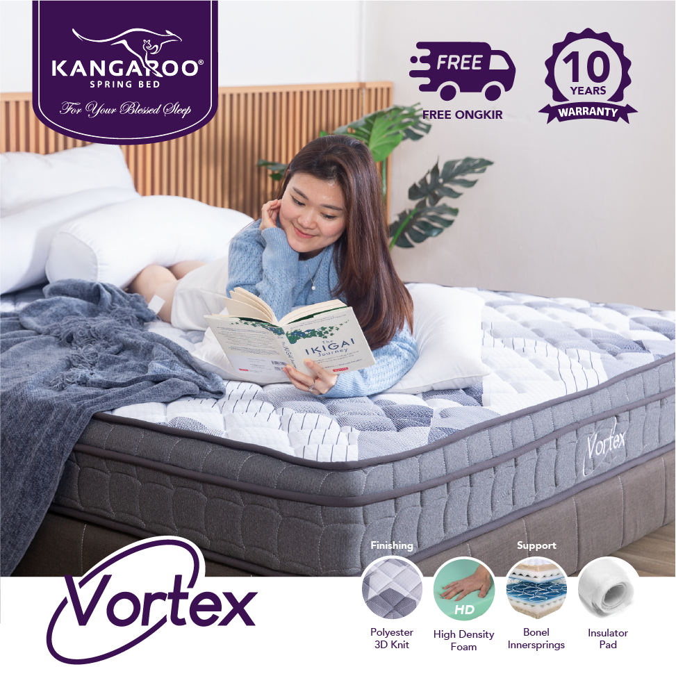 Kangaroo - Kasur Spring Bed Vortex - Garansi 8thn