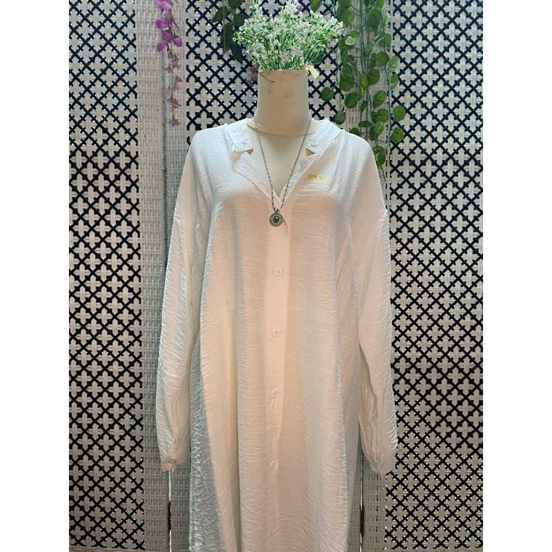 tunik polos warna putih