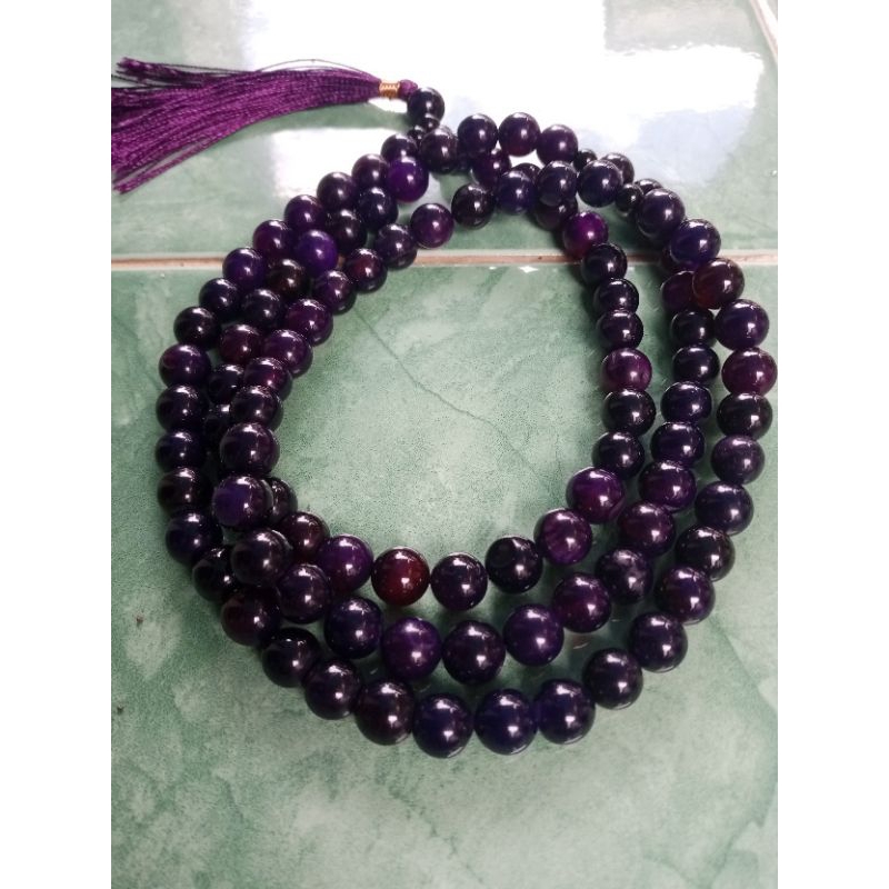 tasbih batu kecubung Wulung 10mm