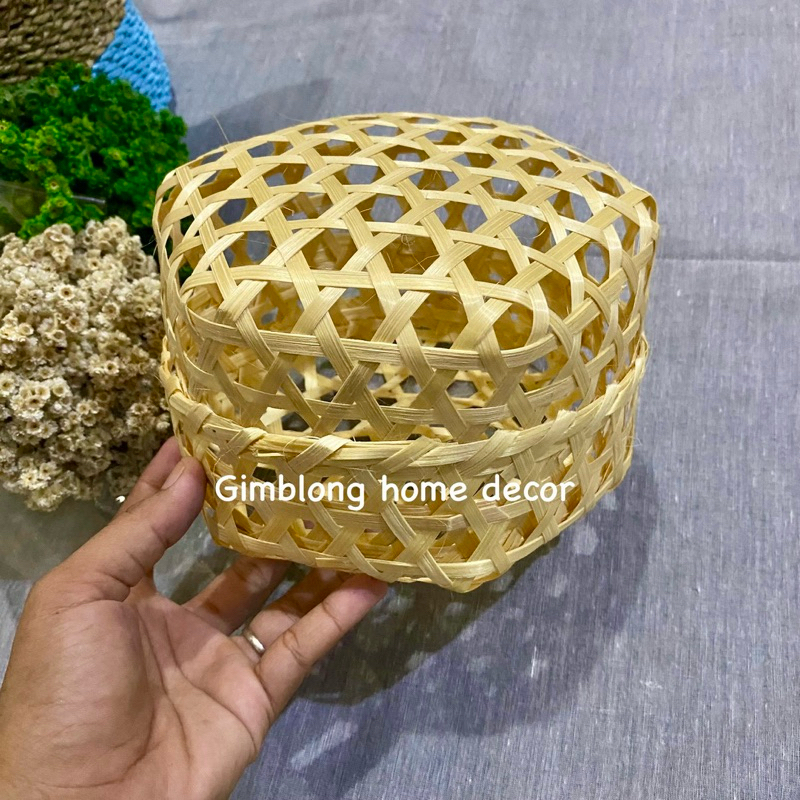 TOPLES BAMBU HEXAGONAL | WADAH HAMPERS UNIK