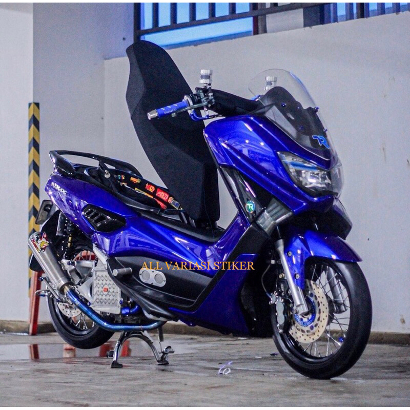 TERBARU STICKER SKOTLET MOTOR BIRU CANDY STIKER BODY MOTOR WARNA METALIK