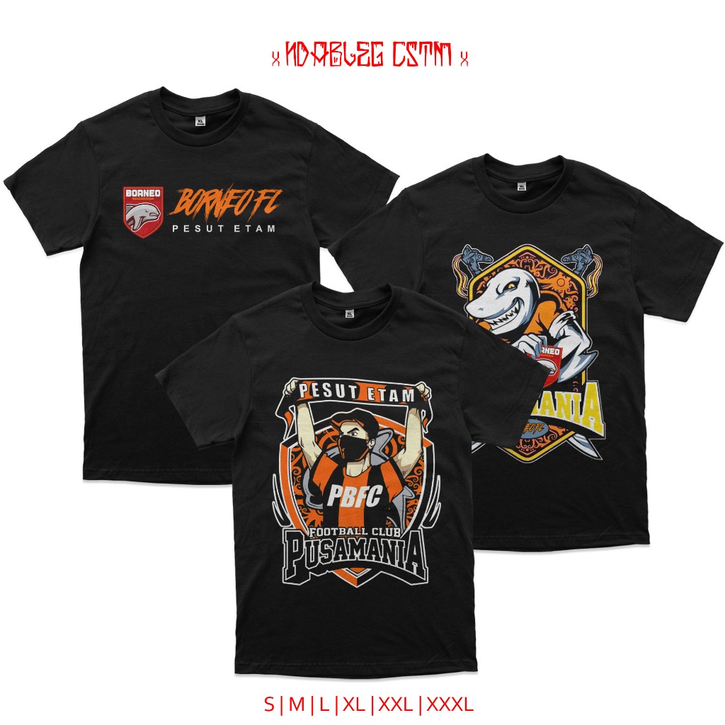 kaos boneo pesut etam fans borneo