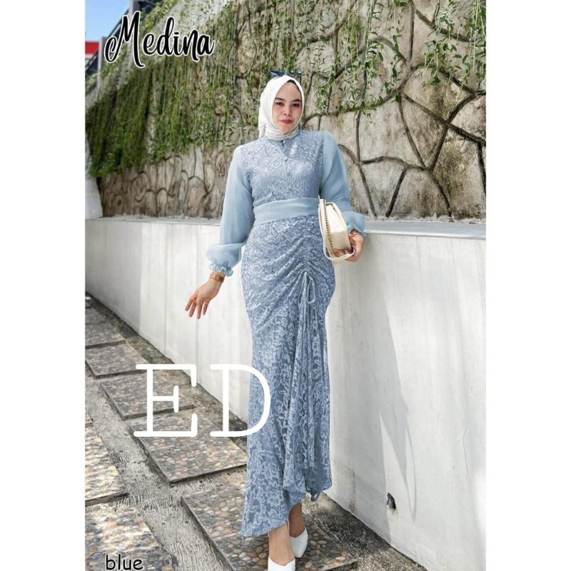 MX Maxi Maxy Dress Longdress Gamis MADANI Kondangan Pesta Brukat Duyung Corneli Organza