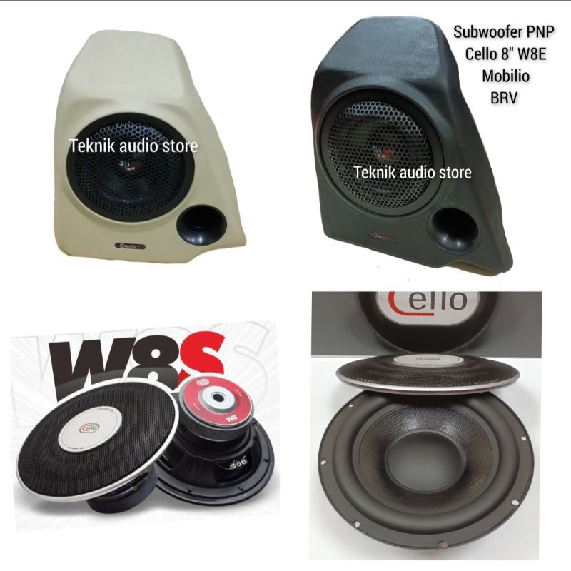 Subwoofer Pnp Box Cello 8inch W8S BRV OLD-Mobilio