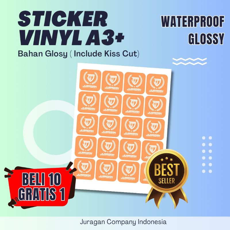 STICKER VINYL CUSTOM/STICKER LABEL PRODUK UMKM MURAH / STIKER LABEL KEMASAN