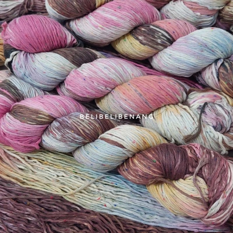 benang soft cotton CHOCOLATE / benang rajut/ benang katun