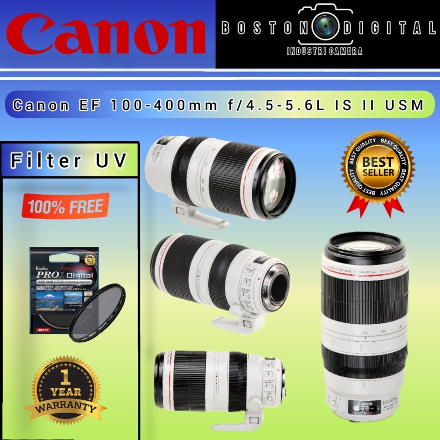 LENSA CANON EF 100-400MM F4.5-5.6L IS II USM / CANON EF 100-400MM II