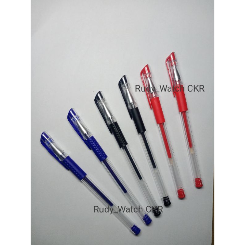

Pena gel 0.55mm Pulpen Standar tinta cair alat tulis sekolah kantor pena warna warni