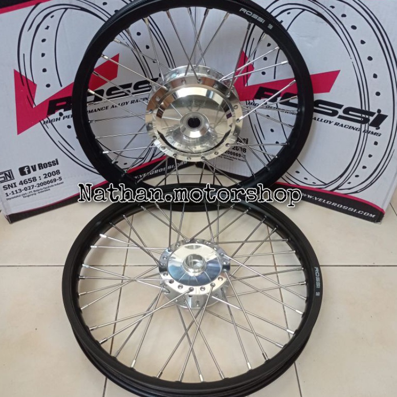 Tren Terbaru Velg Paketan Beat Vario11 Scoppy Genio Sepasang  Velg Rakitan 14x1417 Jari Jari Ring17 