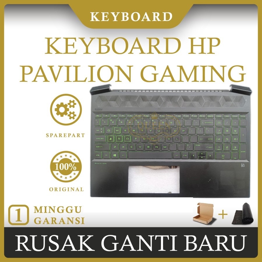 KEYBOARD FRAME LAPTOP HP PAVILION GAMING 15-EC Backlight ORIGINAL