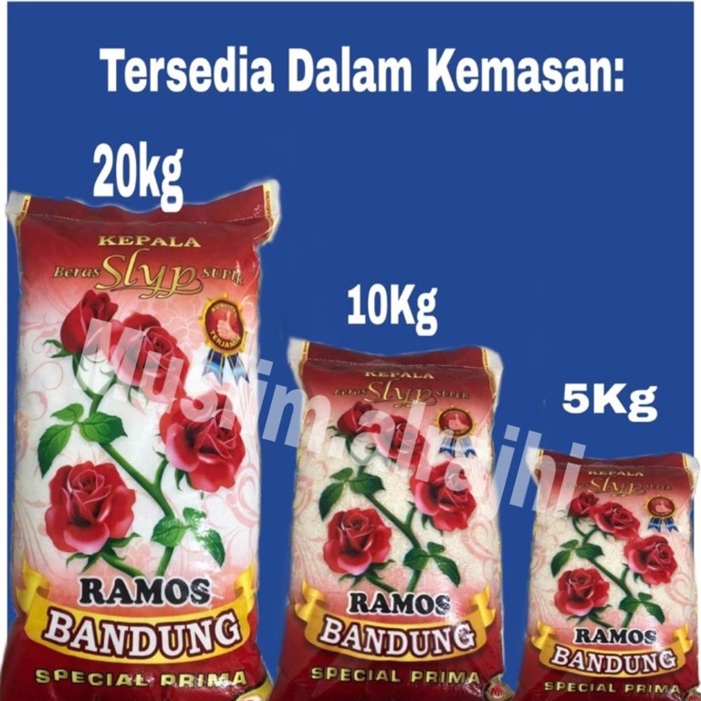 

HKJ584 KODE 77 Beras ramos bandung Premium 1 Asli 5kg1kg dan 2kg