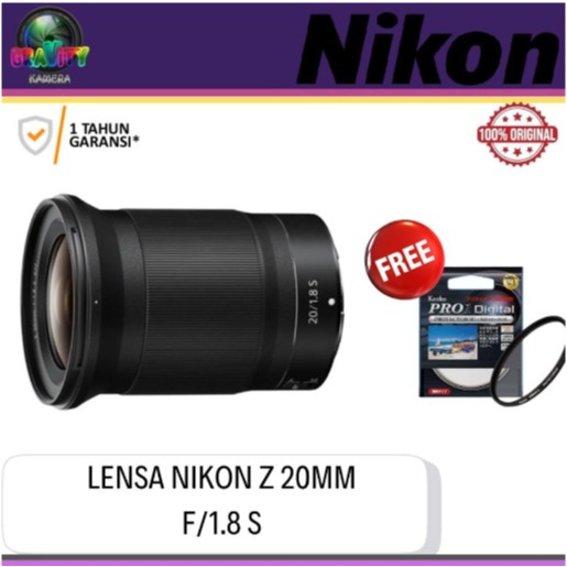 NIKON Z 20MM F1.8 S / LENSA NIKON Z 20MM F1.8 S