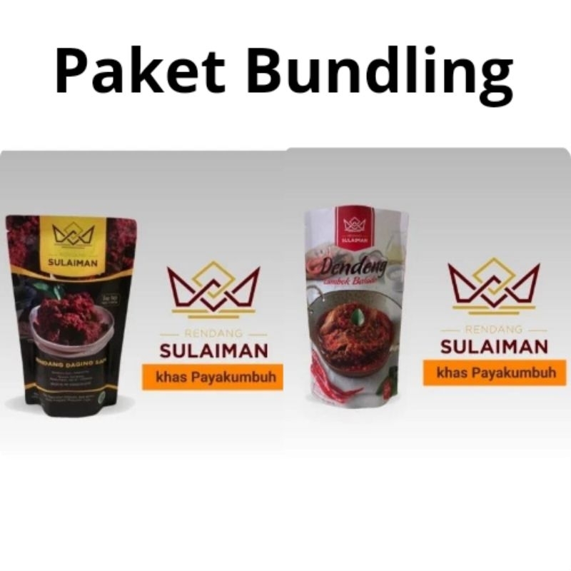 

Rendang Daging Sapi Iris (250gr) + Dendeng Lambok Balado (250gr) SULAIMAN