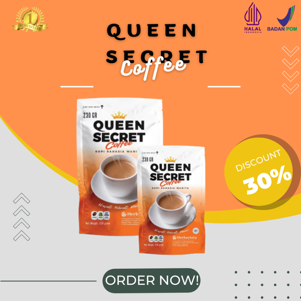 

Queen Secret Coffee minuman kopi herbal solusi mengatasi masalah kewanitaan herbal 100% original halal bpom terlaris bisa cod