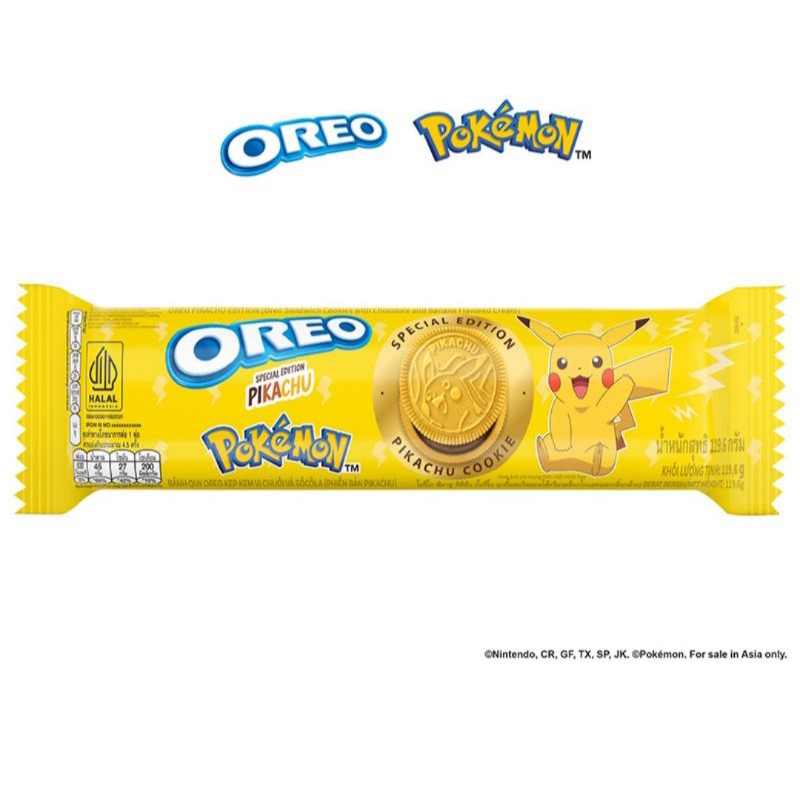 

oreo pokemon biskuit sandwich chocolate & banana cream 119,6g