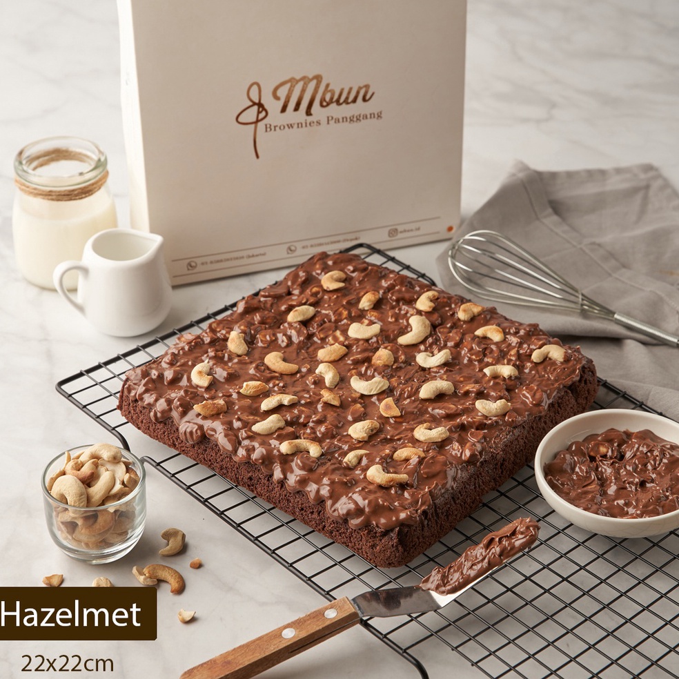 

OON347 Terlaris Mbun Brownies Panggang Ukr 22x22 Brownies Panggang Brownies Melted Fudgy Brownies Coklat Keju Makanan Ringan