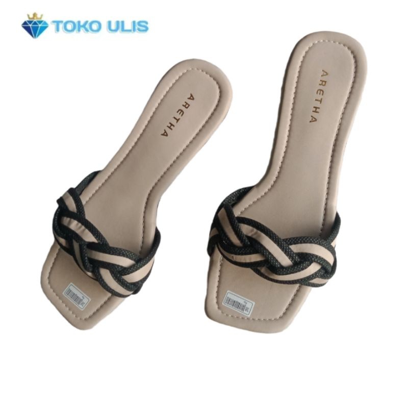 Sandal Aretha Slop Wanita Terbaru Model Trendy