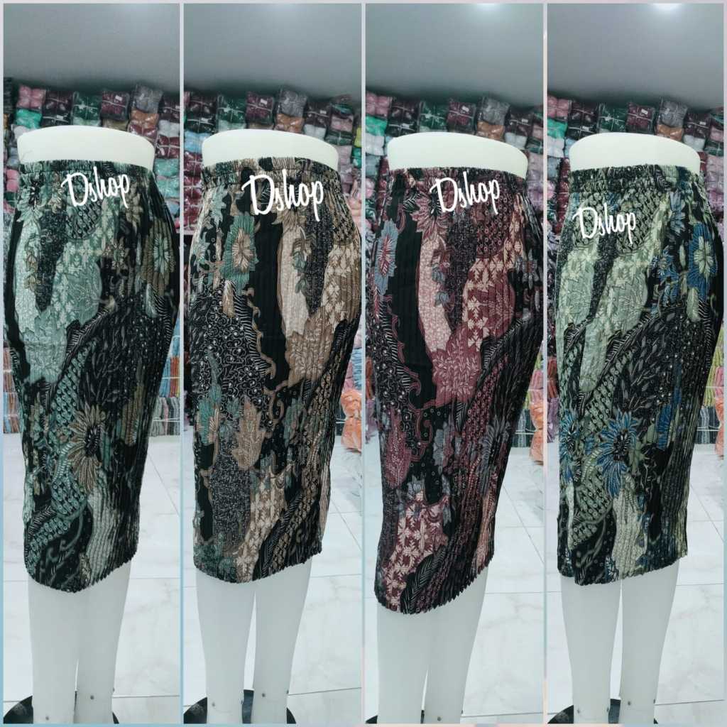 Dshop BATIK ROK PLISKET 7/8 MOTIF PRADA FOIL DAN BERMACAM -MACAM MOTIF LAIINYA(REAL PICT)