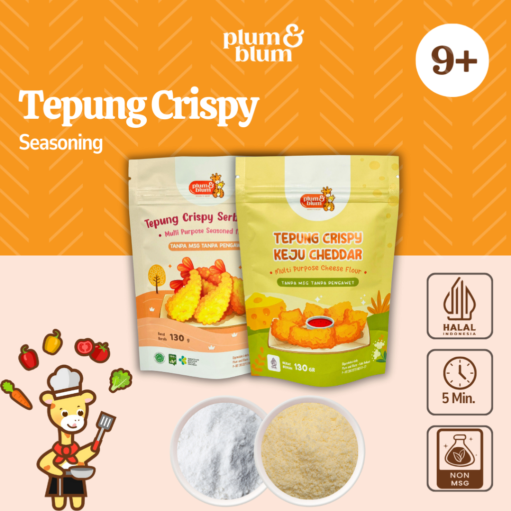 

Plum & Blum - Tepung Crispy Serbaguna / Tepung Bumbu Serbaguna -150 gr