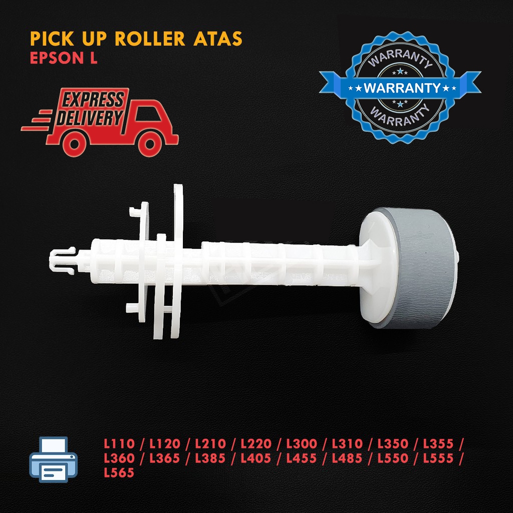 Karet Atas Bawah Pick Up Roller Epson L110 L120 L210 L310 L360 L365 L380 L385 L455 L485 - New Ori
