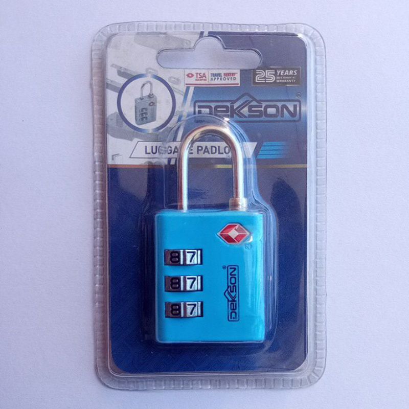 Gembok koper nomor TSA Dekkson 3533 SQ #dekkson #gembokkoperdekkson