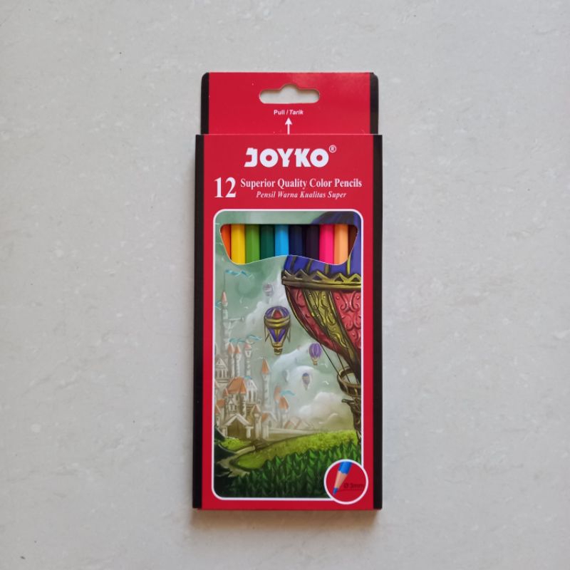 

[ MURAH ] Pensil Warna Color Pencil 12 Warna Joyko CP-100 Panjang