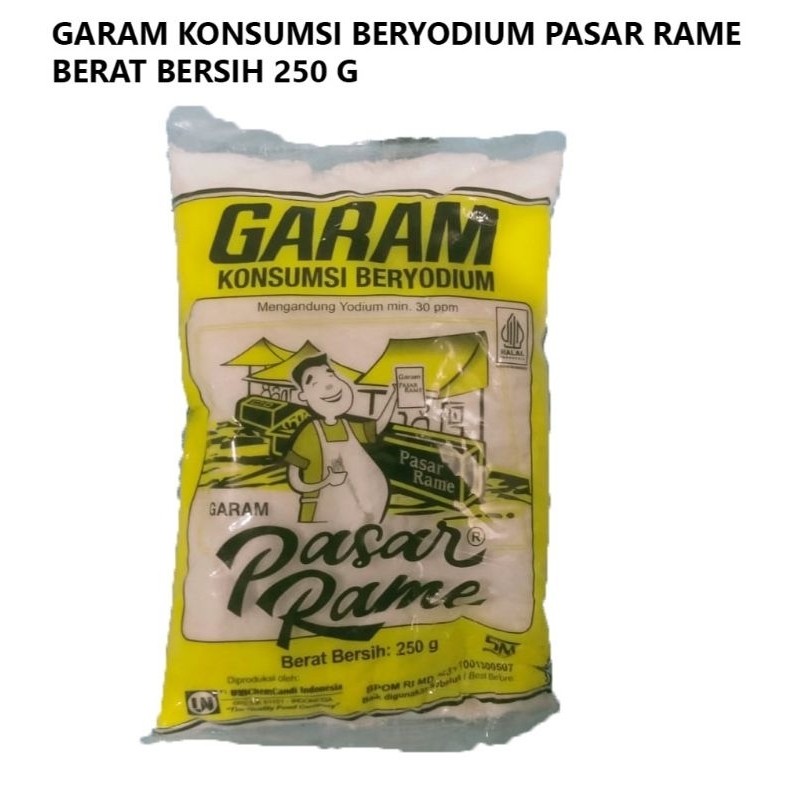 

GARAM KONSUMSI BERYODIUM PASAR RAME 250 gram