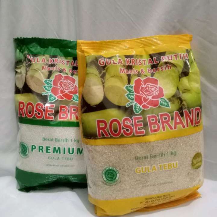 

Rose Brand PREMIUM Gula Pasir Putih Dijamin Ori 1kg DAN Rose Brand Gula Pasir Kuning