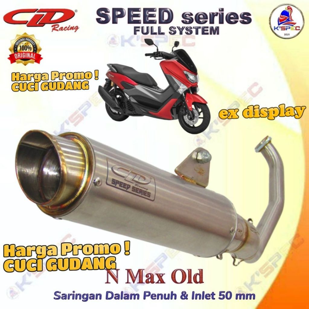 CLD Racing SPEED series YAMAHA NMAX OLD Knalpot Fullsystem