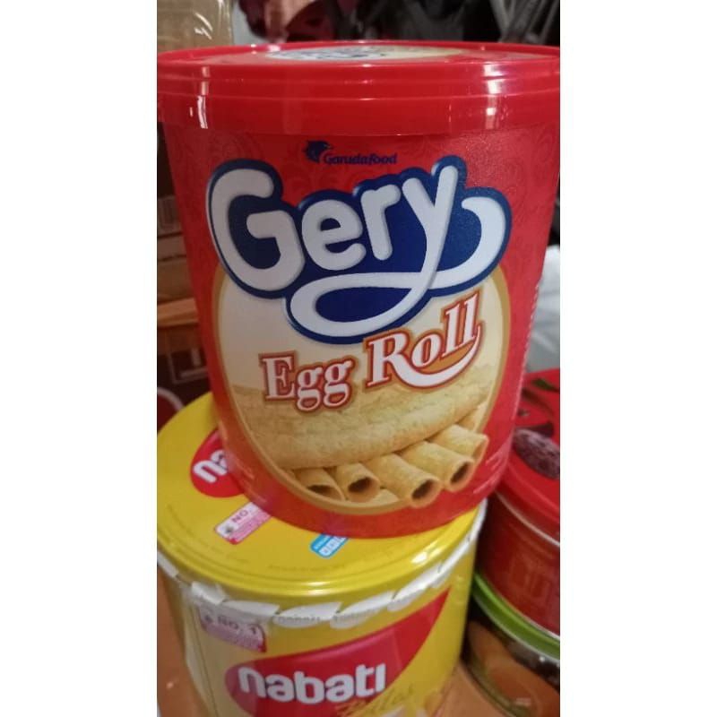 

Gery eeg roll, butter cookies, wafer roll