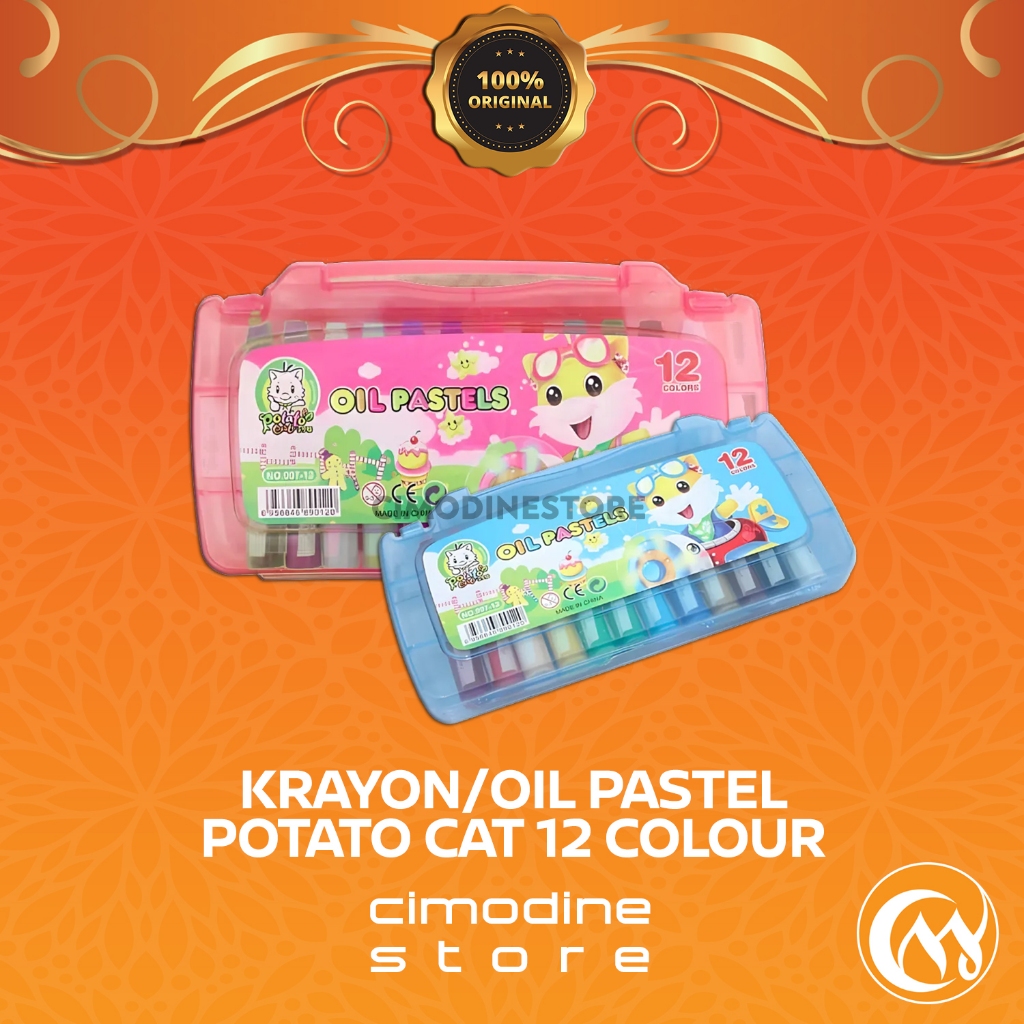 

Crayon Mewarnai Oil Pastel | Krayon Minyak 12 Warna |Krayon putar 12 Warna |JOYKO|Pinguin Crayon 101