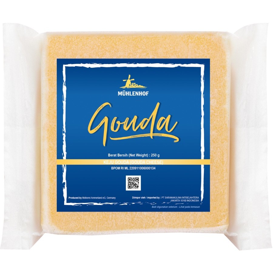 

Gouda Cheese Keju Gouda 250gr Muhlenhof