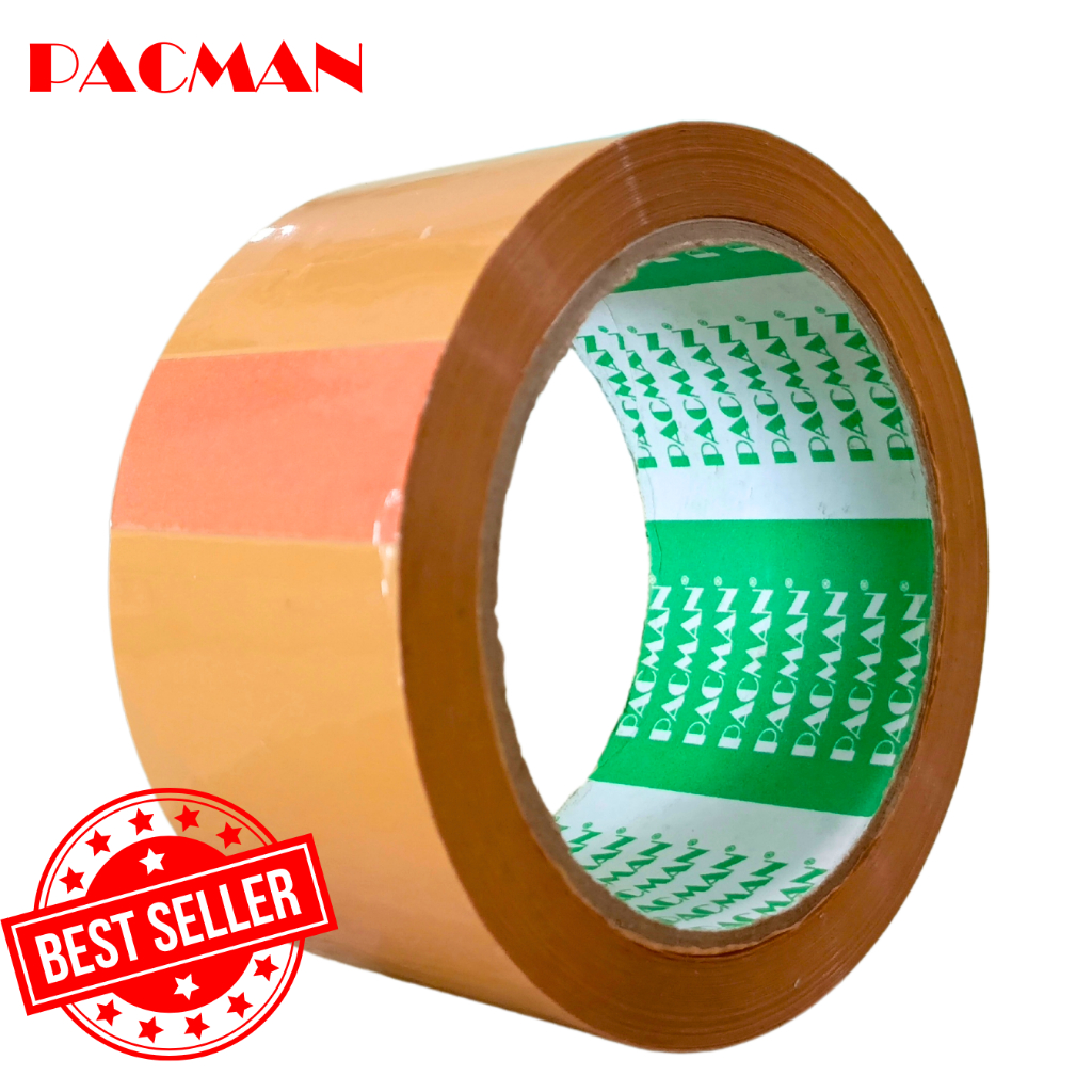 

Lakban coklat Pacman 90y merk PACMAN original 100%