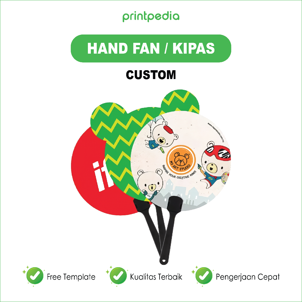 Kipas Tangan / HandFan Custom / Kipas Souvenir, Kipas Promosi