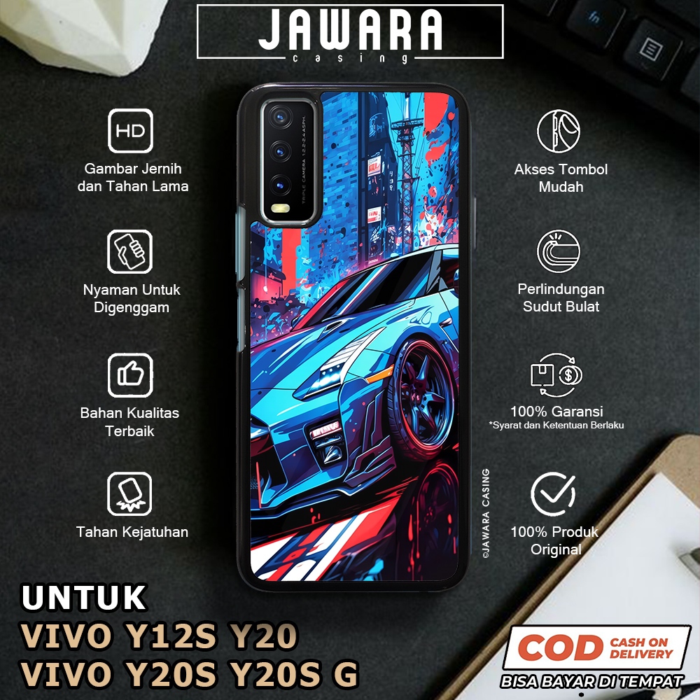 Case Vivo Y12S Y20 Y20S Y20S G Casing Vivo Y12S Y20 Y20S Y20S G [CARS] Premium Glossy Case Hp Vivo J