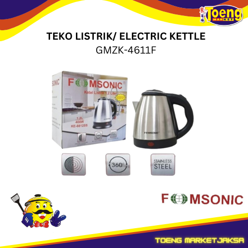 TEKO LISTRIK / ELECTRIC KETTLE KE-8812SS 1.2L FOMSONIC