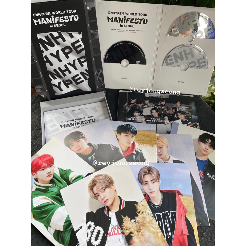 [OFFICIAL] DVD ENHYPEN MANIFESTO CONCERT FULLSET SHARING JUNGWON HEESEUNG JAY JAKE SUNGHOON SUNOO NI