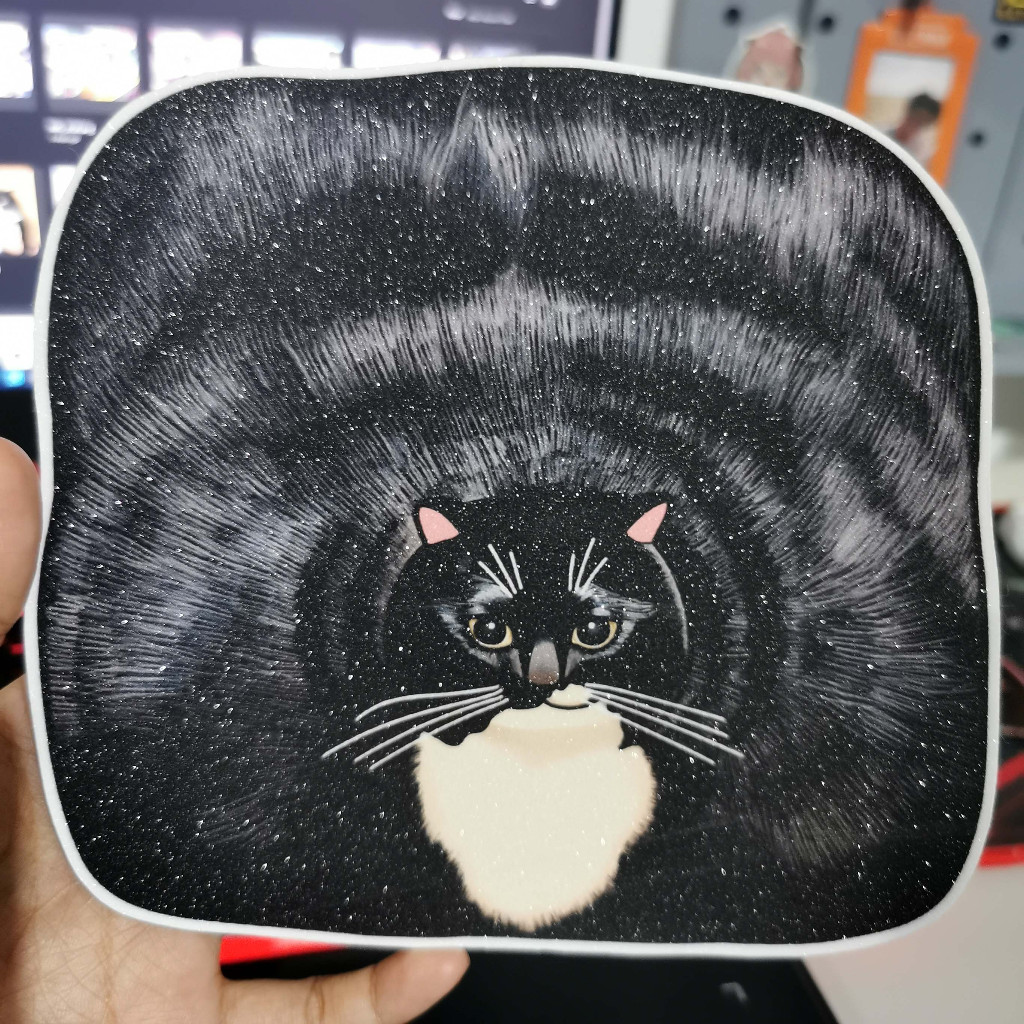 

Fat Cat Glittery Sticker Stiker Glitter Jumbo Kucing Gemuk